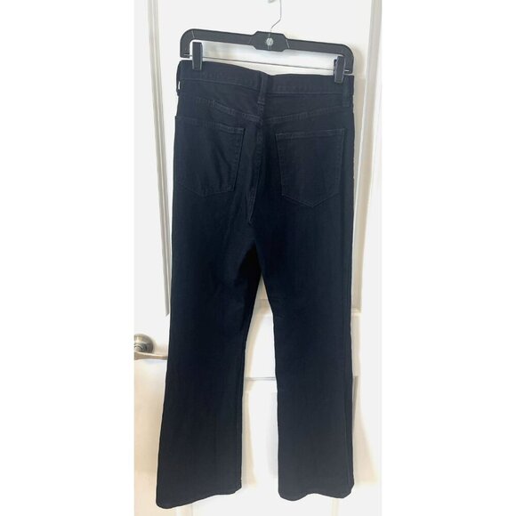 Gap 70s Flare High Rise Stretch 5-pocket Black Denim NWT Jeans Size 6/28 R NWOT - Picture 2 of 4